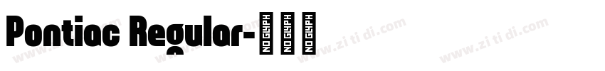 Pontiac Regular字体转换